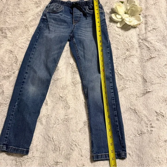 Calvin Klein Boys' Slim Straight Stretch Drawstring Denim Jeans Sz 8 - Picture 6 of 8